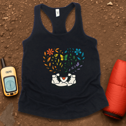 Pride Floral Women's Racerback Tank Top