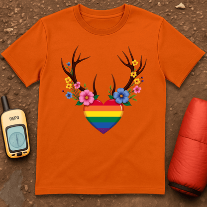 Floral Antlers T-Shirt