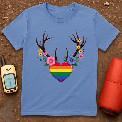 Floral Antlers T-Shirt
