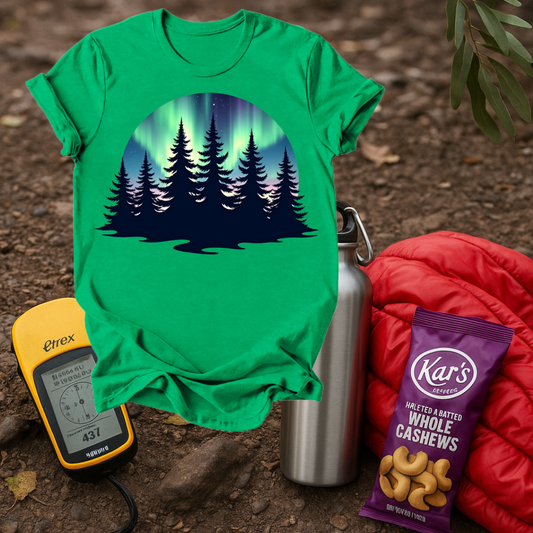 Northern Lights Trees T shirt