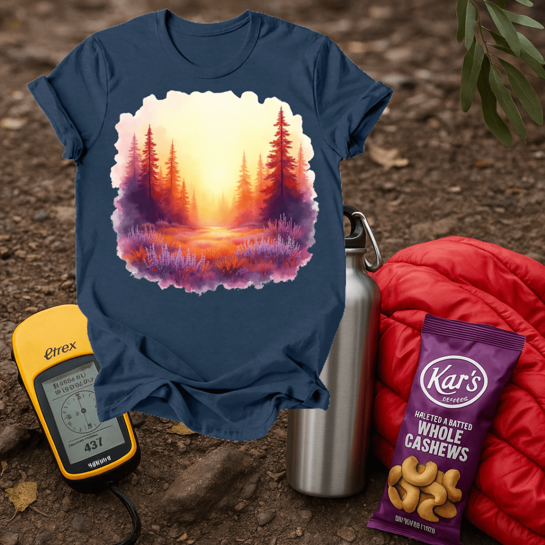Forest Paint Purple T shirt