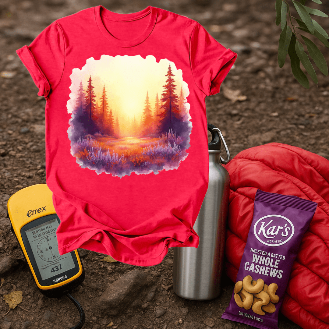 Forest Paint Purple T shirt