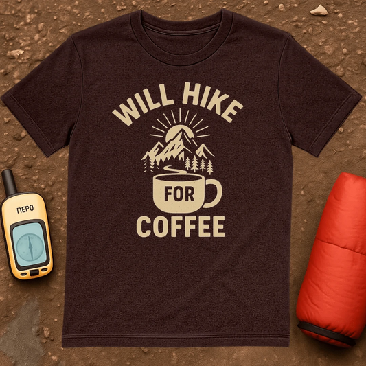 Will Hike For Coffee T-Shirt