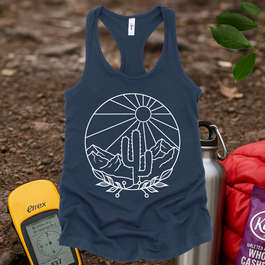 Line Art 5 Women's Racerback Tank Top