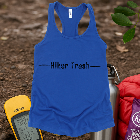 Hiker Trash Txt Women's Racerback Tank Top