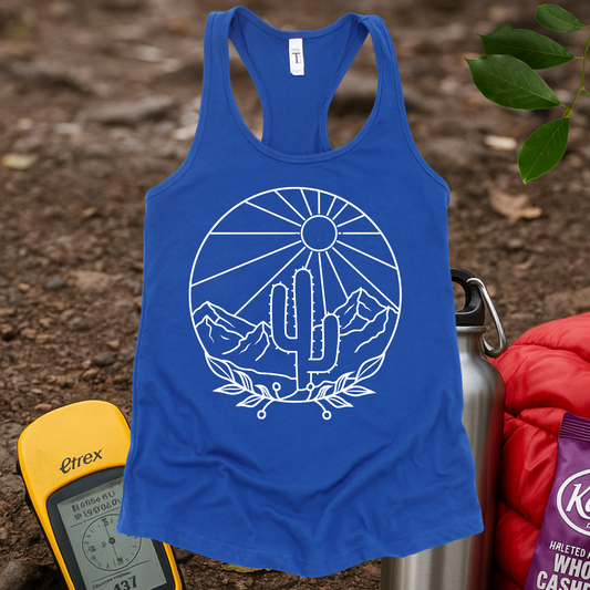 Line Art 5 Women's Racerback Tank Top