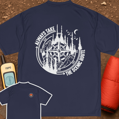 Scenic Back Design Performance Shirt