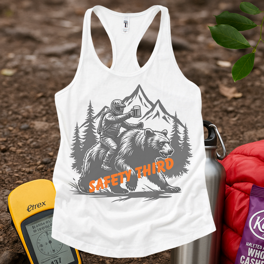 Safety 3rd Women's Racerback Tank Top