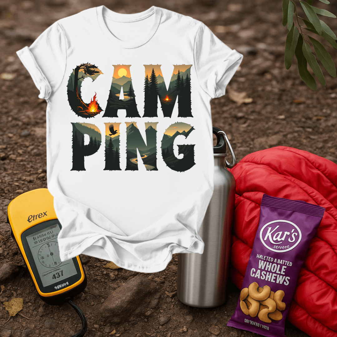Camping Letter 1 T shirt