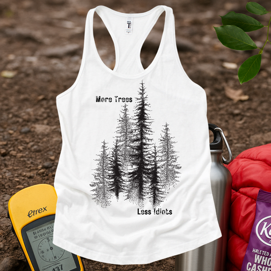 More Trees Women's Racerback Tank Top